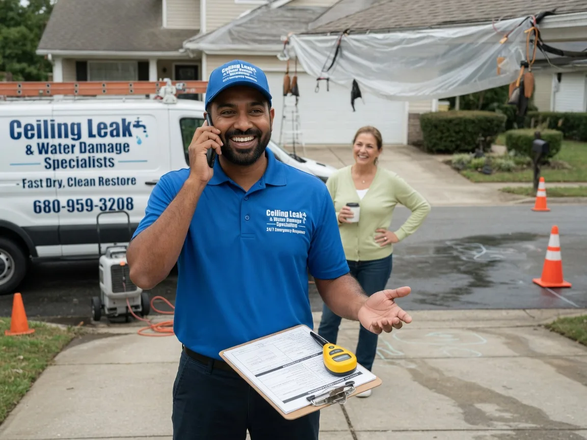 Ceiling Leak Cleanup Fletcher, NC FAQs